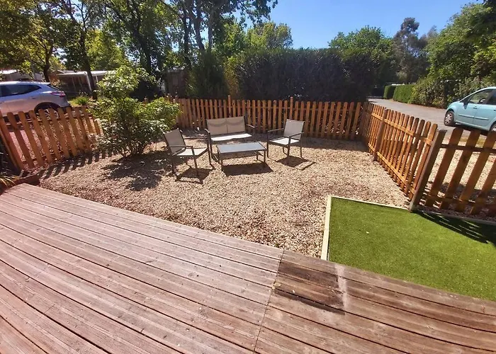 Chalet T3/clim/wifi/pkg/terrasse/15 Min Plages