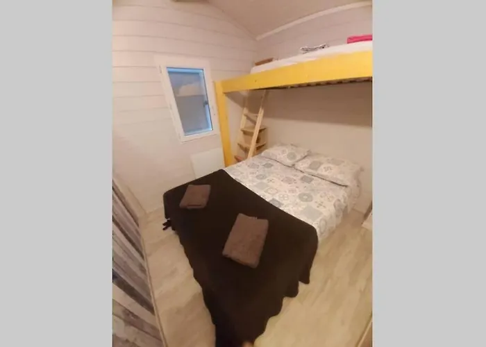 Chalet T3/clim/wifi/pkg/terrasse/15 Min Plages